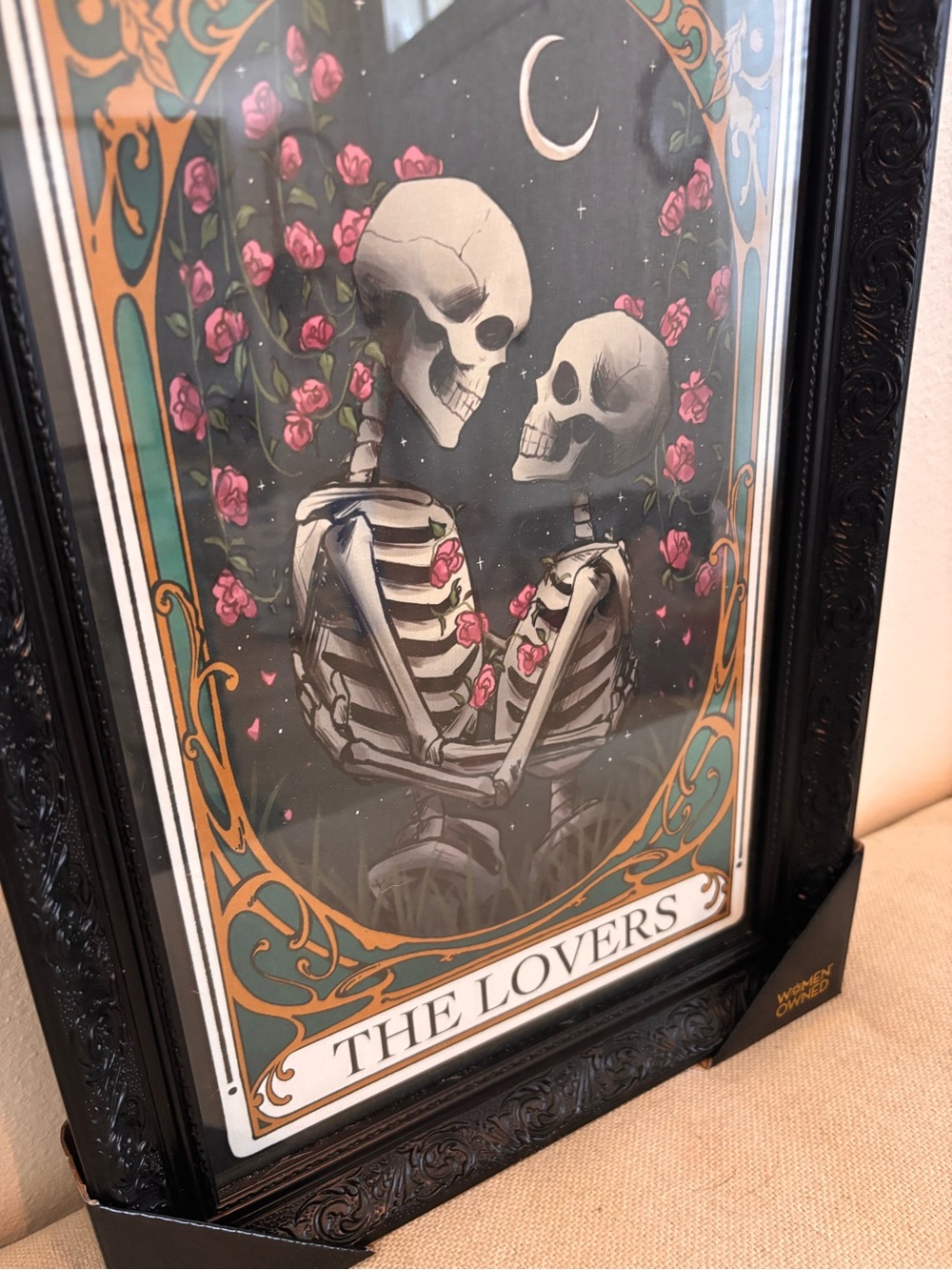 🖤 NEW Sapna Shah “The Lovers” Framed Wall Art